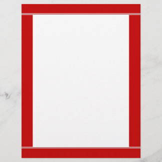 Roter gestrichener Letterhead