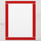 Roter gestrichener Letterhead (Vorderseite)