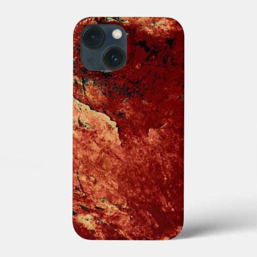 Roter gestrichener Stein Case-Mate iPhone Hülle (Rückseite)