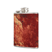 Roter gestrichener Stein Flachmann (Links)