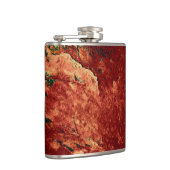 Roter gestrichener Stein Flachmann (Rechts)