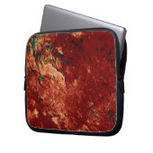 Roter gestrichener Stein Laptopschutzhülle (Vorderseite Links)