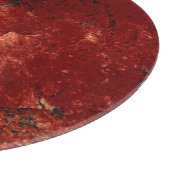 Roter gestrichener Stein Schneidebrett (Ecke)