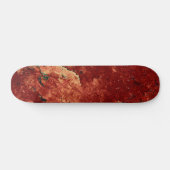 Roter gestrichener Stein Skateboard (Horizontal)