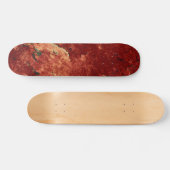Roter gestrichener Stein Skateboard (Horizontal)