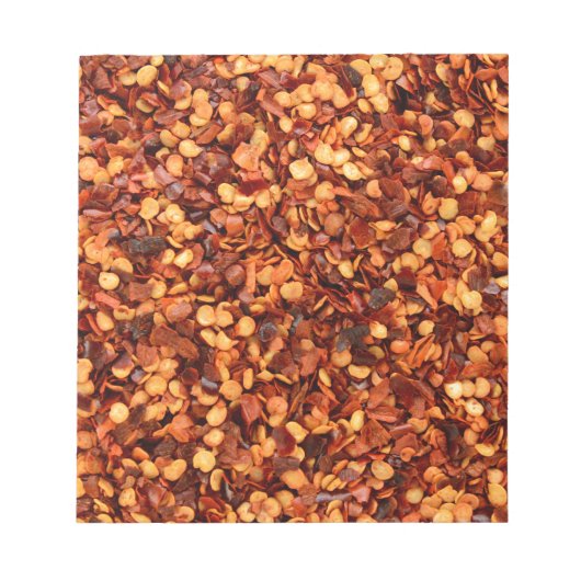 Roter, getrockneter Chili Notizblock (Vorderseite)