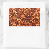 Roter, getrockneter Chili Rechteckiger Aufkleber (Tasche)