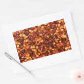 Roter, getrockneter Chili Rechteckiger Aufkleber (Umschlag)