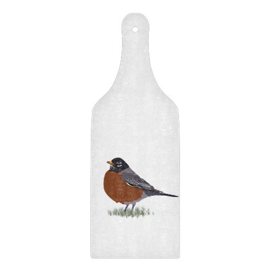 Roter gezeichneter Vogel Breasted Schneidebrett (Vorderseite)