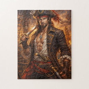 Roter Gezeiten-Piratenkönig Puzzle