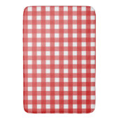Roter Gingham Badematte (Vorderseite Vertikal)