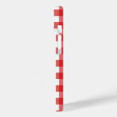 Roter Gingham Case-Mate iPhone Hülle (Rückseite / Links)
