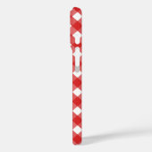 Roter Gingham Case-Mate iPhone Hülle (Rückseite / Links)
