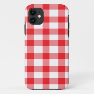 Roter Gingham Case-Mate iPhone Hülle