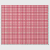 Roter Gingham Charme Geschenkpapier (Flach)