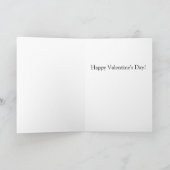 Roter Gingham Cupid Feiertagskarte (Innenseite)