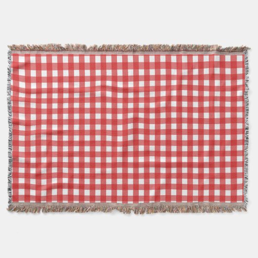 Roter Gingham Decke (Vorderseite)
