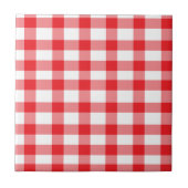 Roter Gingham Fliese (Vorderseite)