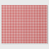 Roter Gingham Geschenkpapier (Flach)