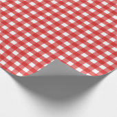 Roter Gingham Geschenkpapier (Ecke)