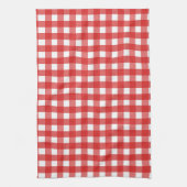Roter Gingham Geschirrtuch (Vertikal)