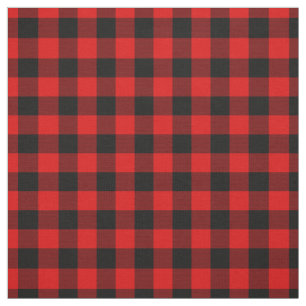 Roter Gingham-Karo Stoff