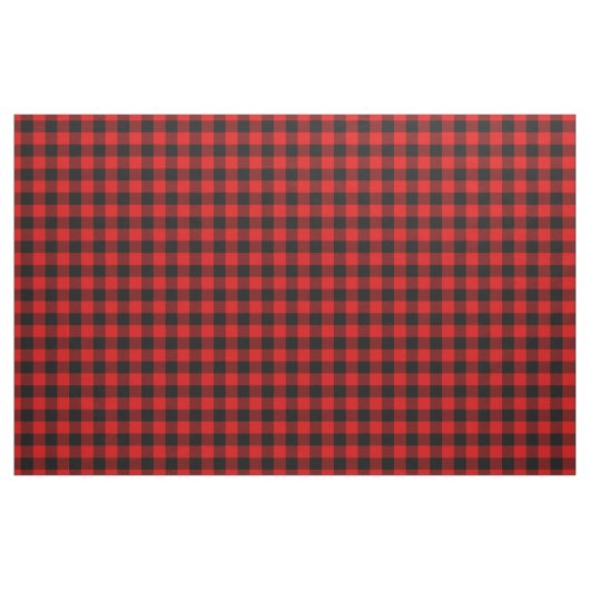 Roter Gingham-Karo Stoff (Fat Quarter (45,7 x 55,9 cm))