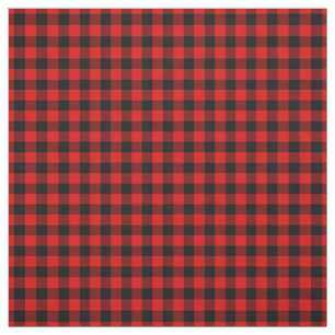 Roter Gingham-Karo Stoff