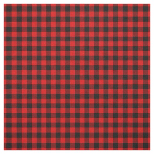 Roter Gingham-Karo Stoff (Muster)
