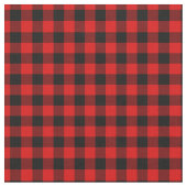 Roter Gingham-Karo Stoff (Nahaufnahme)