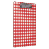 Roter Gingham Klemmbrett (Rechts)