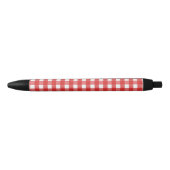 Roter Gingham Kugelschreiber (Vorderseite)