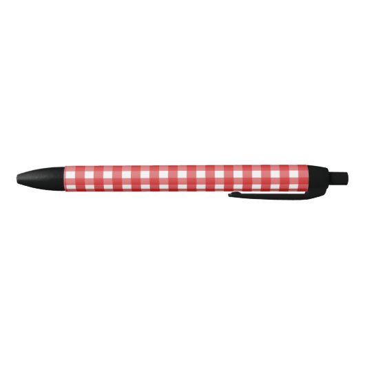 Roter Gingham Kugelschreiber (Unterseite)