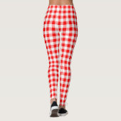 Roter Gingham Leggings (Rückseite)