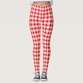 Roter Gingham Leggings (Vorderseite)