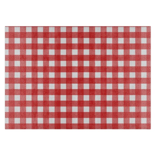 Roter Gingham Schneidebrett (Vorderseite)