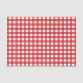 Roter Gingham Seidenpapier