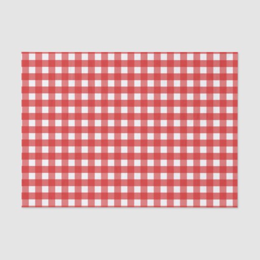 Roter Gingham Seidenpapier (Vorderseite)