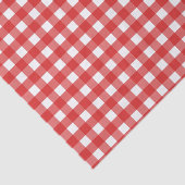 Roter Gingham Seidenpapier (Ausschnitt)