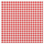 Roter Gingham Stoff (Nahaufnahme)