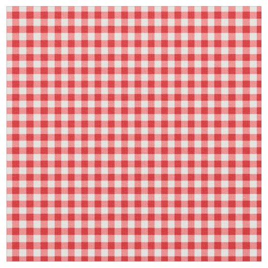 Roter Gingham Stoff (Nahaufnahme)