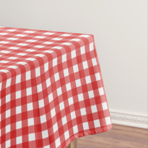 Roter Gingham Tischdecke