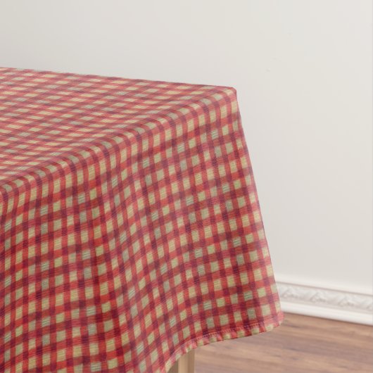 Roter Gingham Tischdecke (Beispiel)