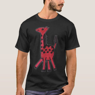Roter Giraffen-T - Shirt
