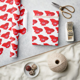 Roter Gladiolus Geschenkpapier