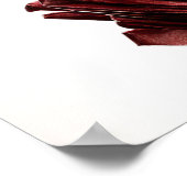 Roter Glamourdruck, Value Poster Papier (Halbglanz (Ecke)