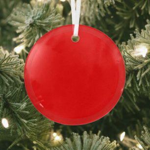 Roter Glas-Kreisel-Schmuck Ornament Aus Glas