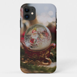 Roter Glass Snow Ball iPhone Case