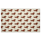 Roter glatter Dackel-Betrieb Stoff (Fat Quarter (45,7 x 55,9 cm))
