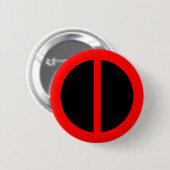 Roter Gleichheits-Knopf Button (Vorne & Hinten)